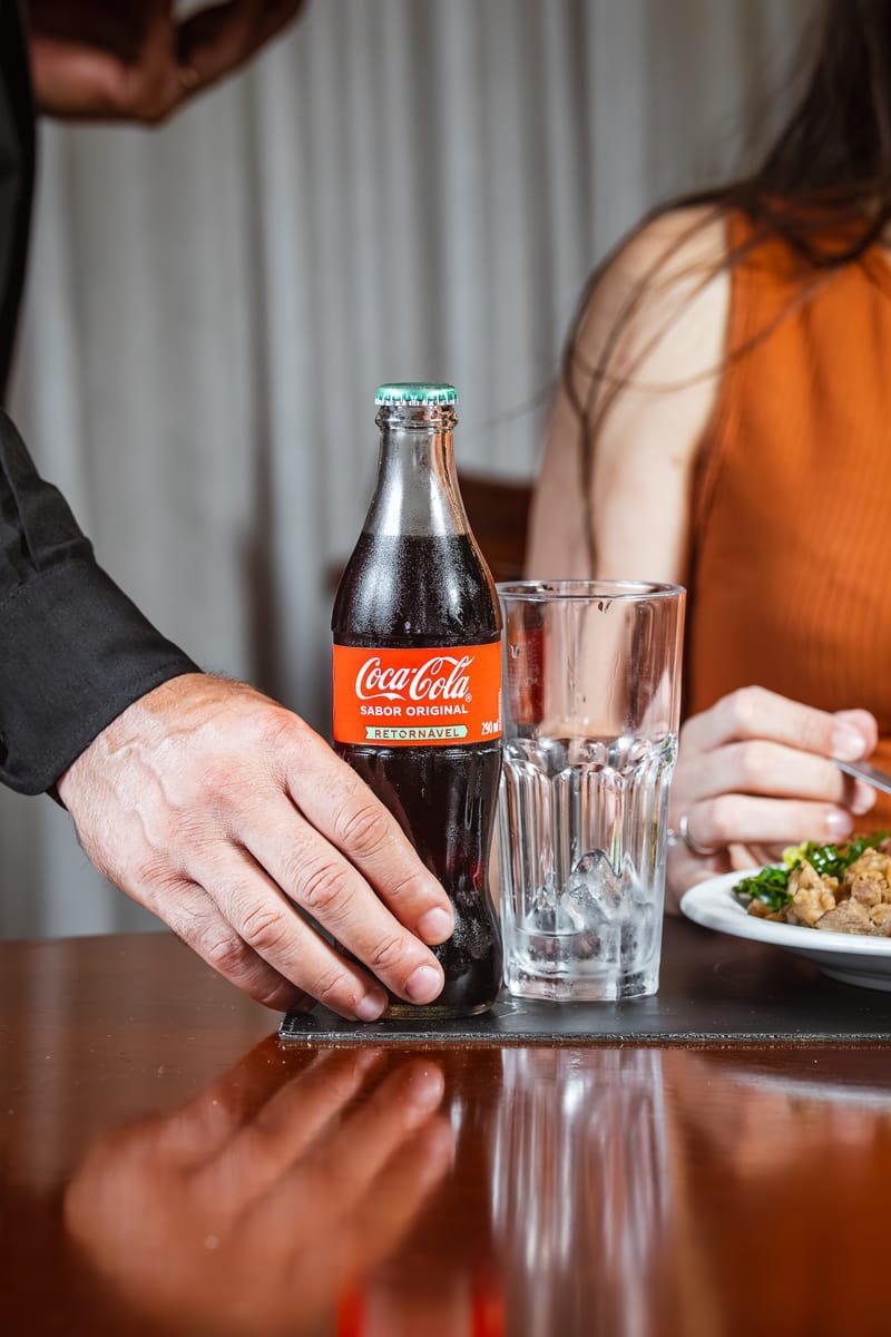Coca-Cola no almoço